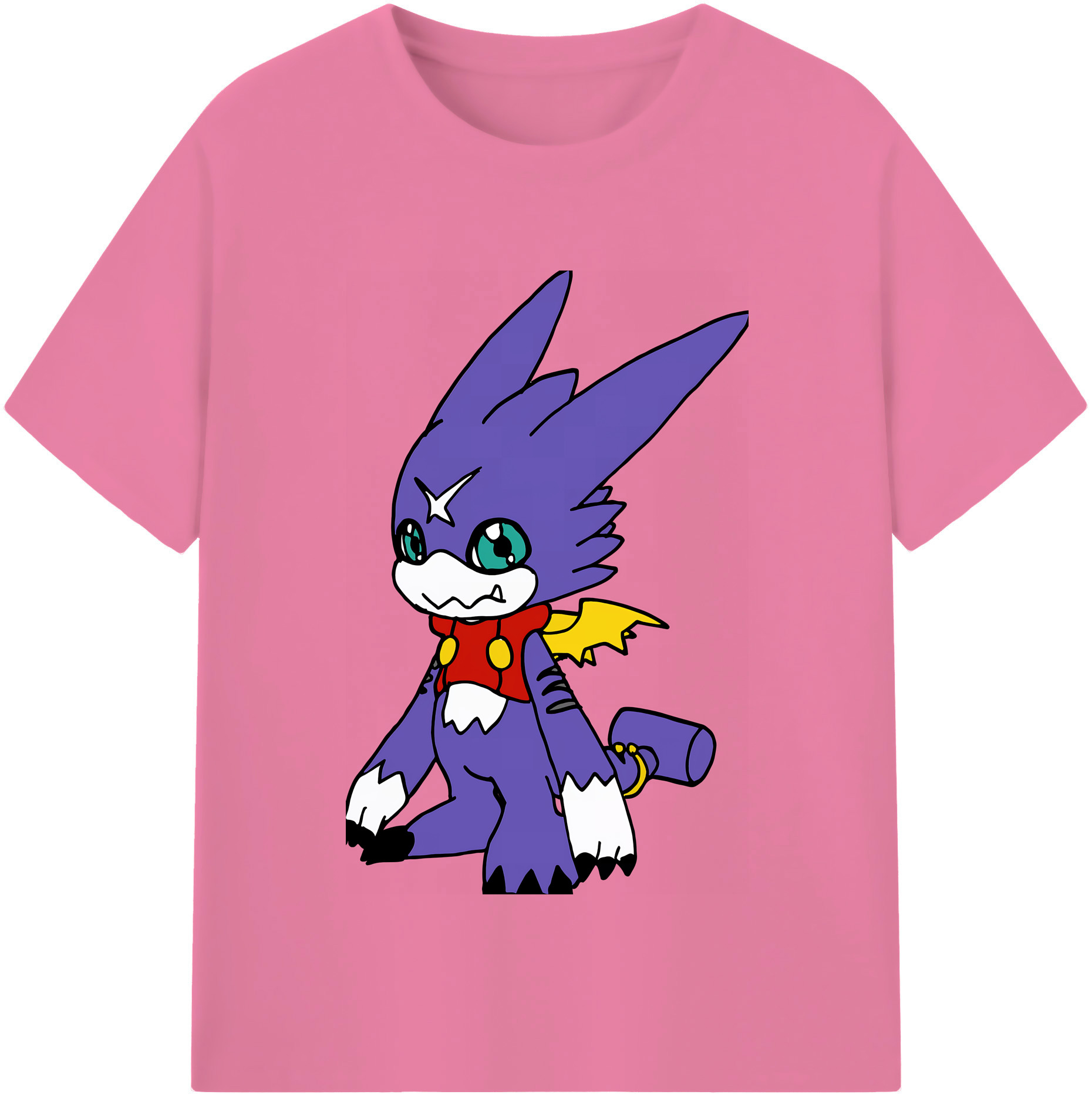 （画像用） Digimon デジタルモンスター/デジモン 綿100％半袖Tシャツ（フロントプリント）
